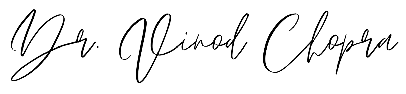 Dr. Vinod Chopra signature